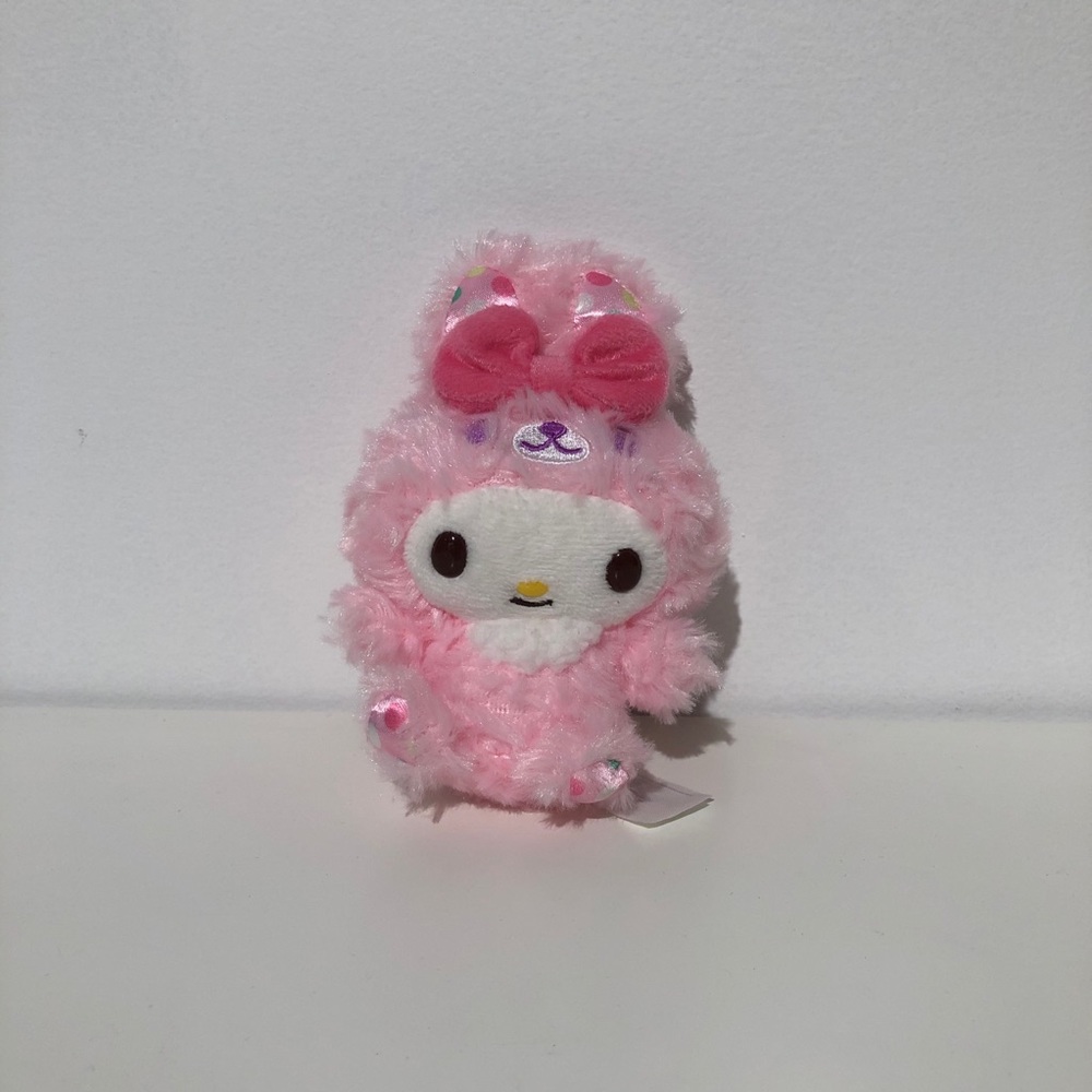 My Melody Easter Bunny Plush Keychain Clip